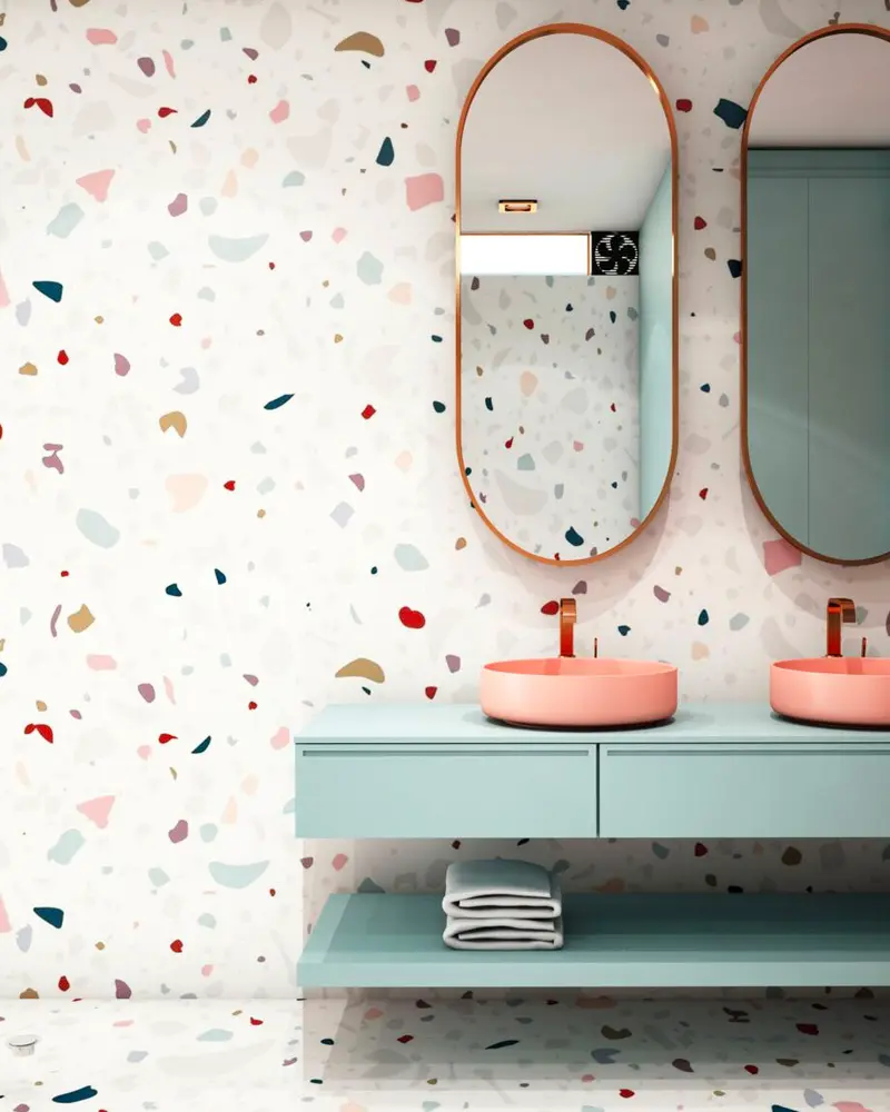 peinture terrazzo carrelage salle de bain