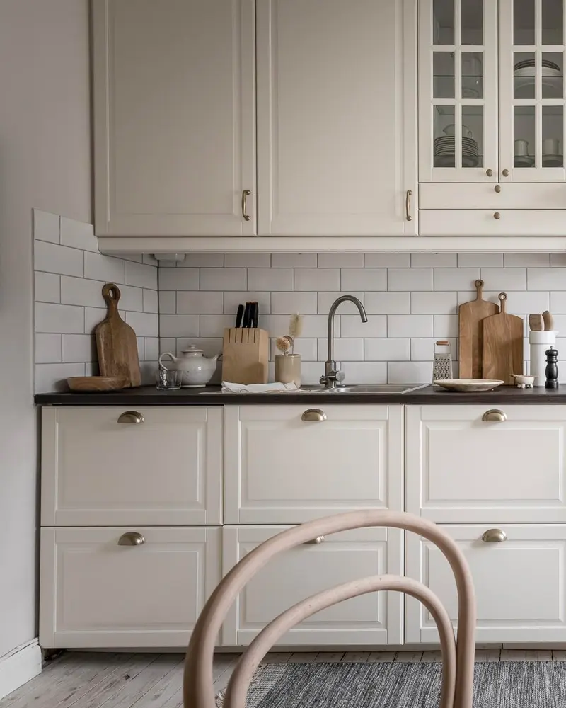 deco cuisine scandinave noir blanc chic