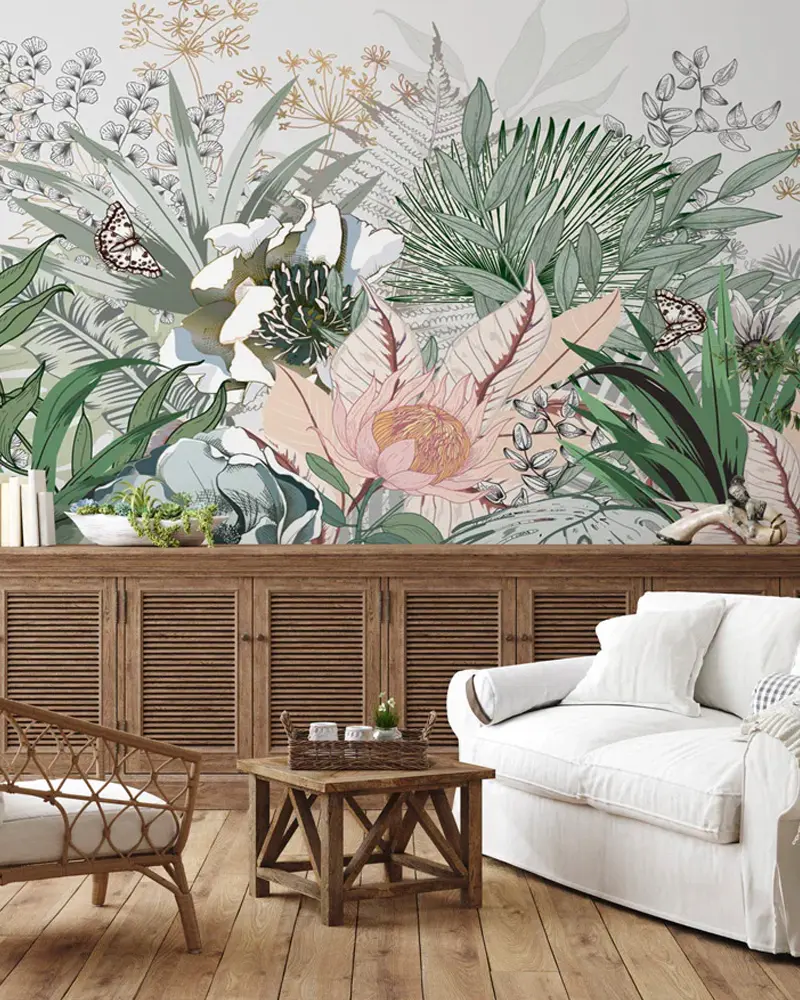 deco salon tropical