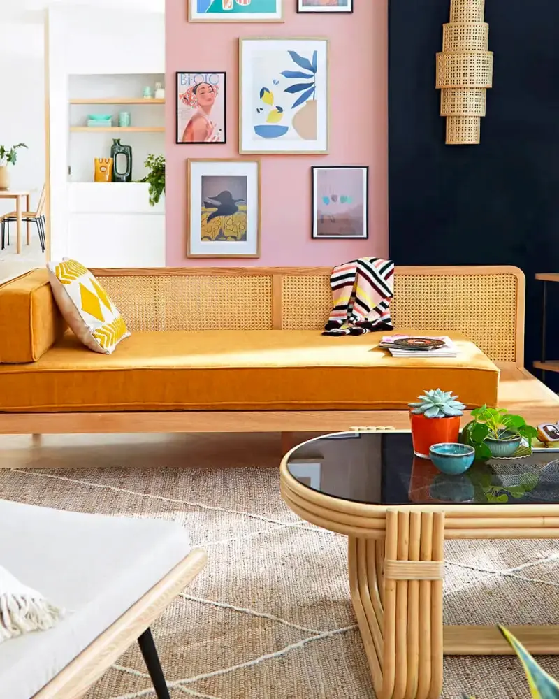 deco salon vintage cannage