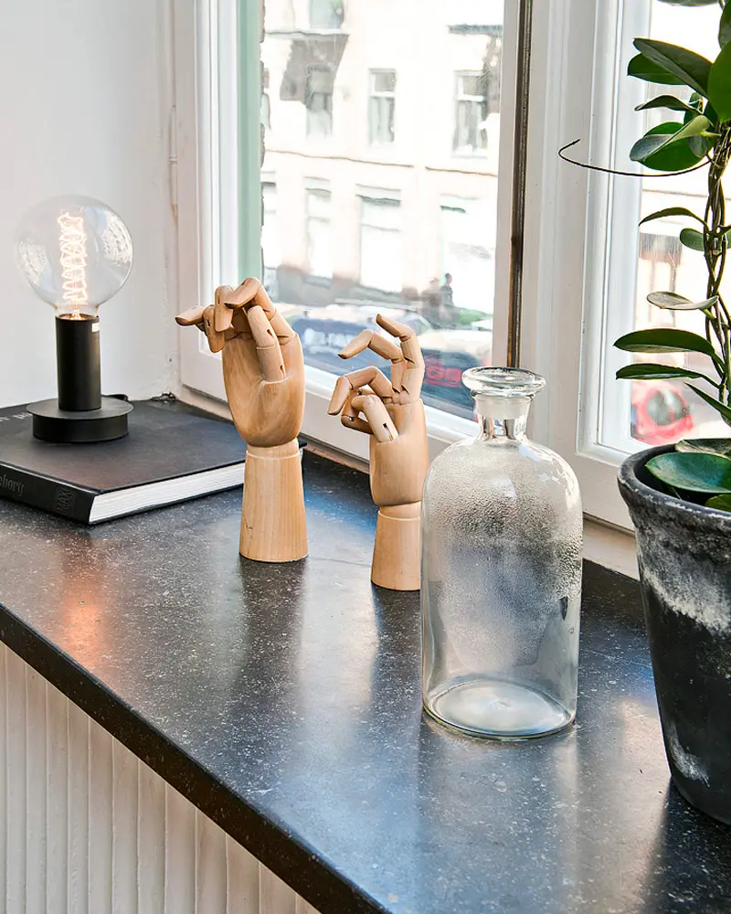 deco appartement scandinave vintage noir blanc