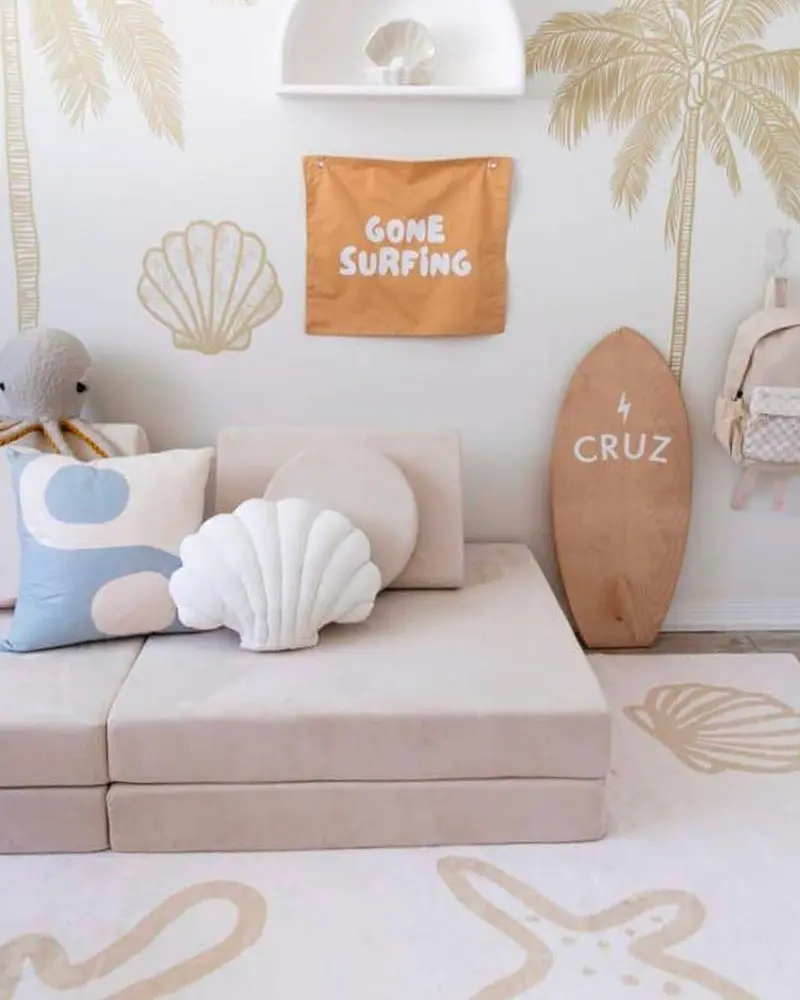 deco chambre enfant bord de mer beige
