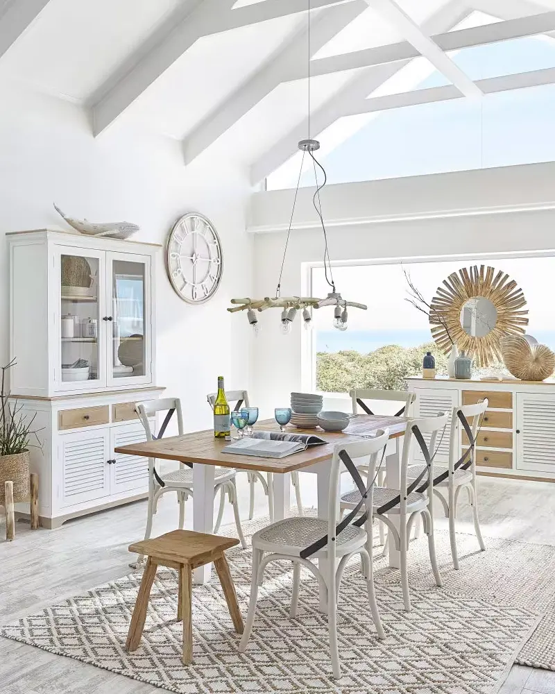 deco salle a manger bord de mer bois flotte