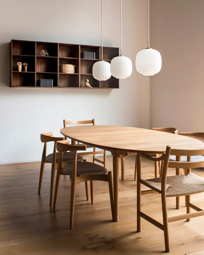 deco salle a manger zen japandi minimaliste