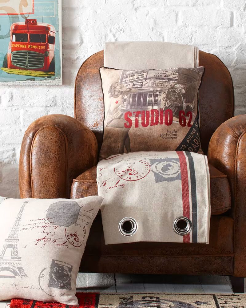 fauteuil club cuir marron