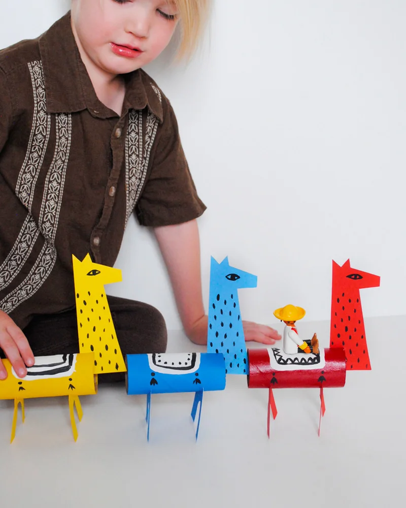 lama rouleau papier toilette carton diy