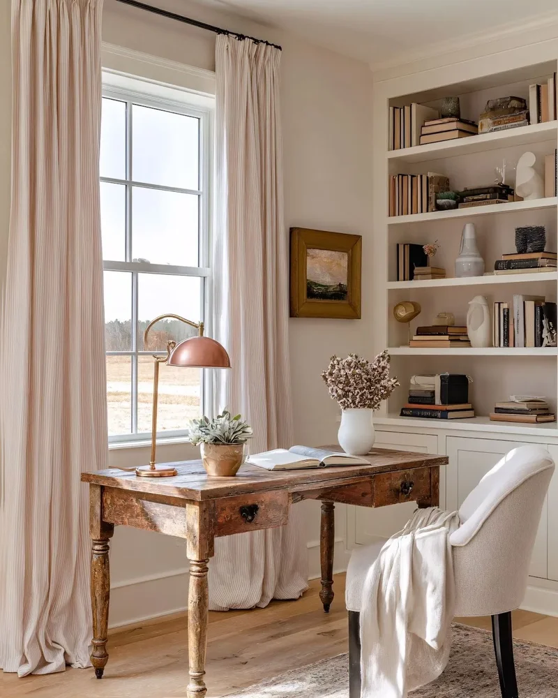 deco bureau campagne minimaliste