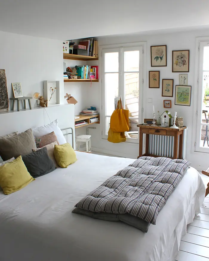 deco chambre recup blanc bois
