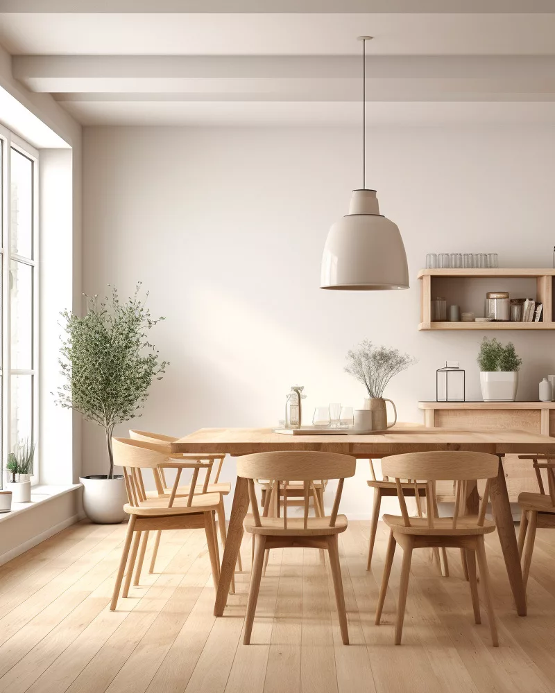deco salle a manger minimaliste bois
