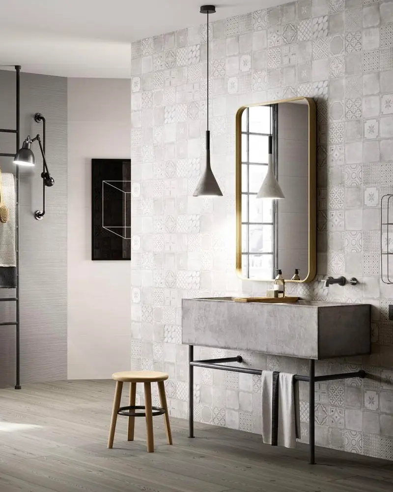 deco salle de bain beton industrielle