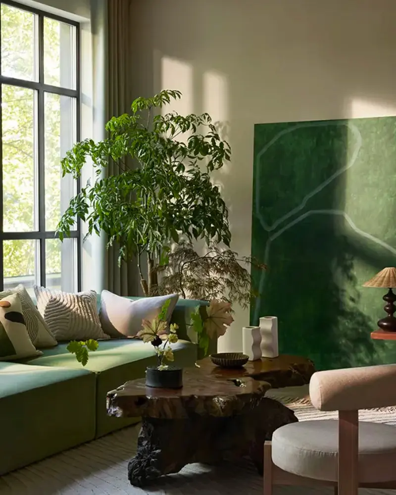 deco salon zen vert