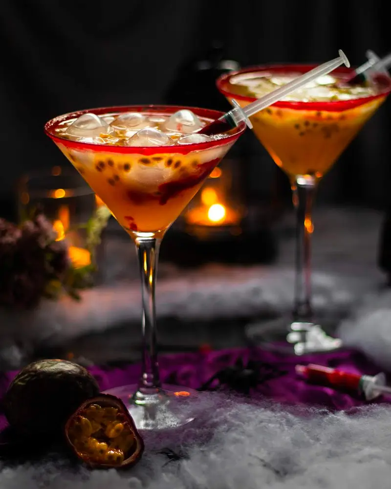 recette cocktail fruit passion framboise halloween