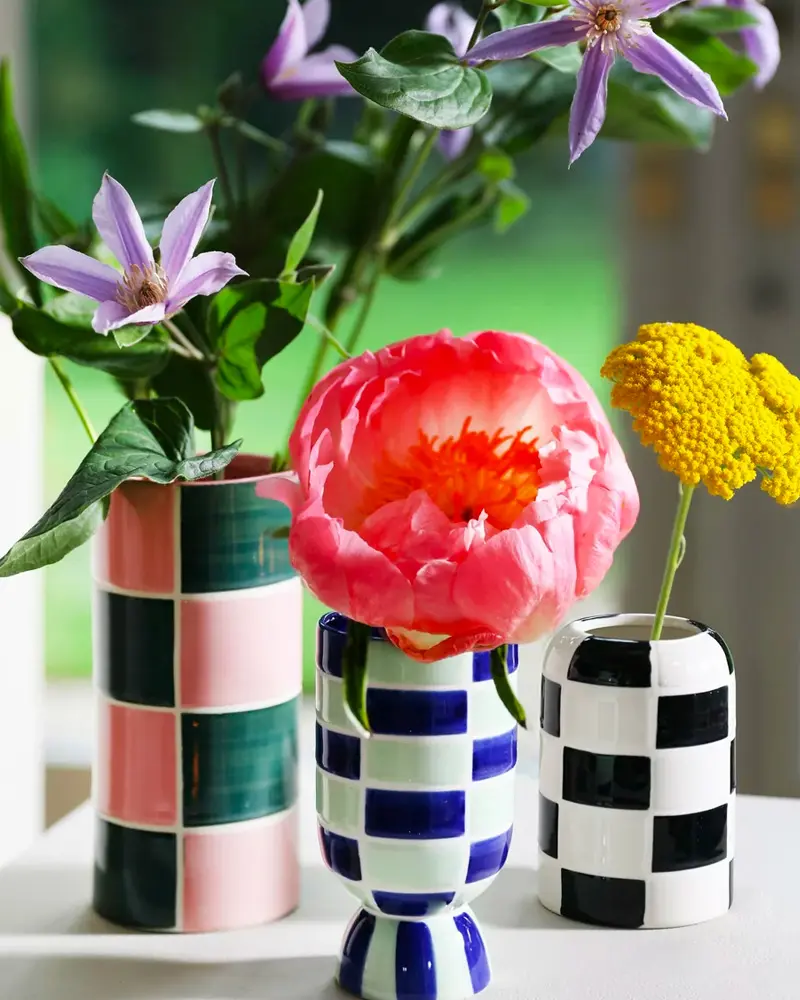 vase damier