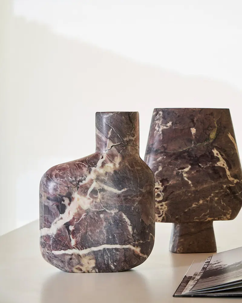 vase marbre colore