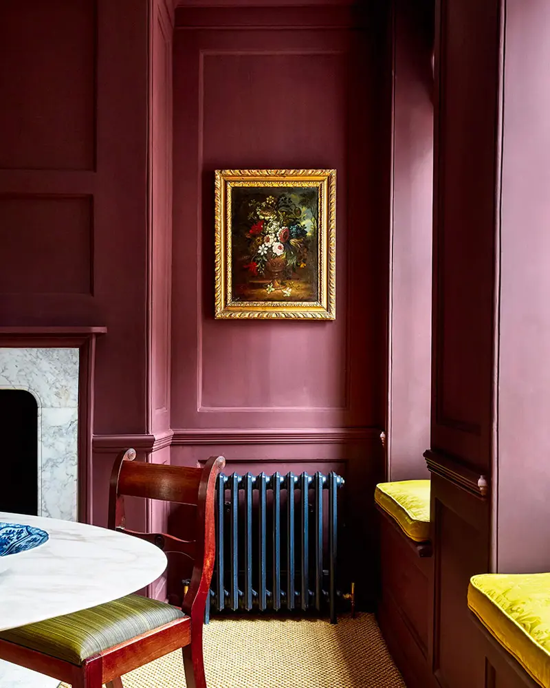 deco salle a manger chic violet