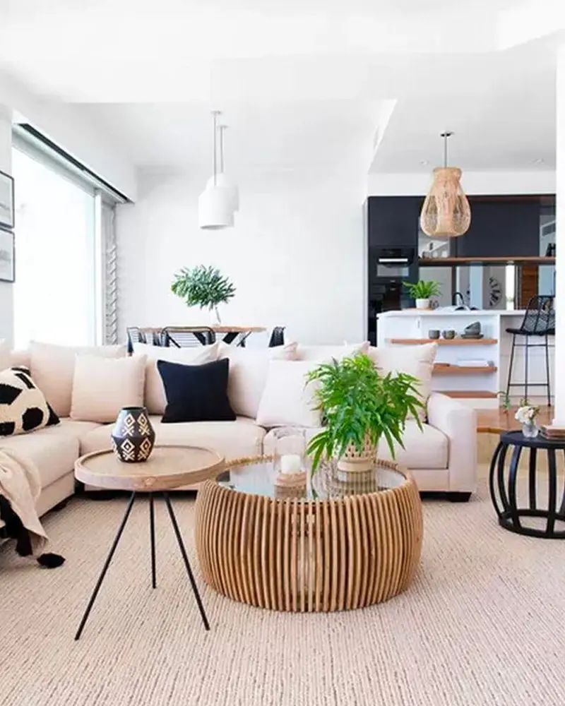 deco salon beige moderne