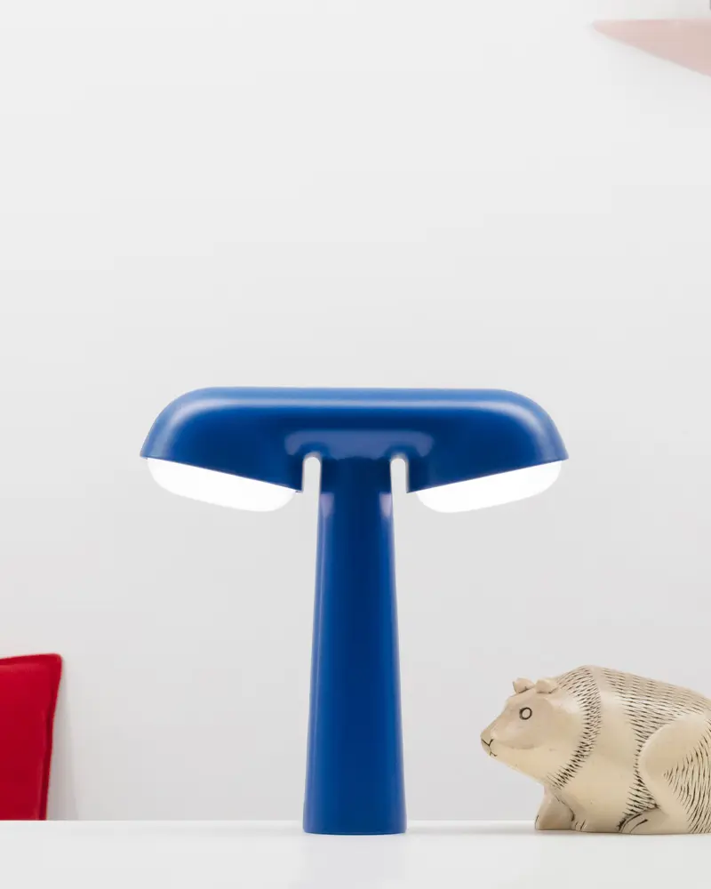 lampe double bleue
