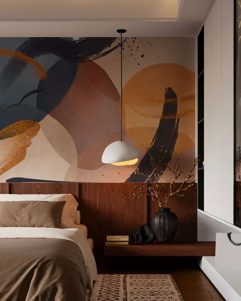 papier peint deco chambre moderne