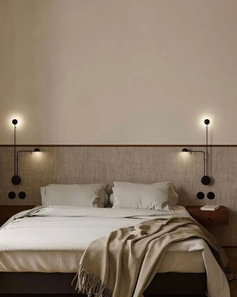 deco chambre zen japandi beige
