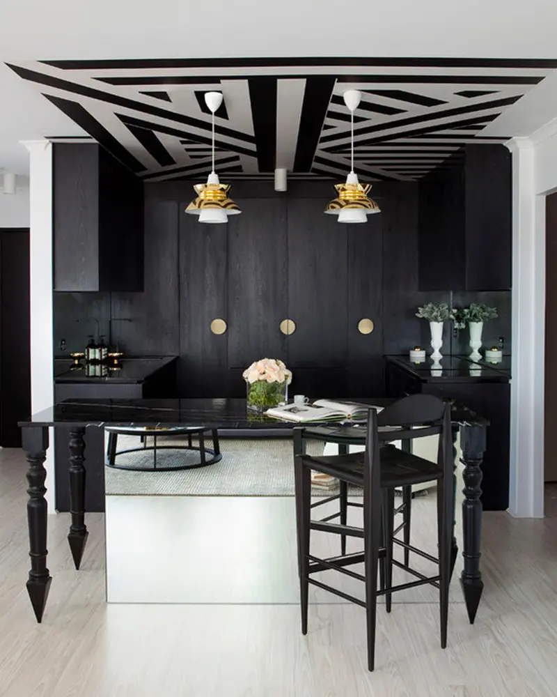 deco cuisine chic noire
