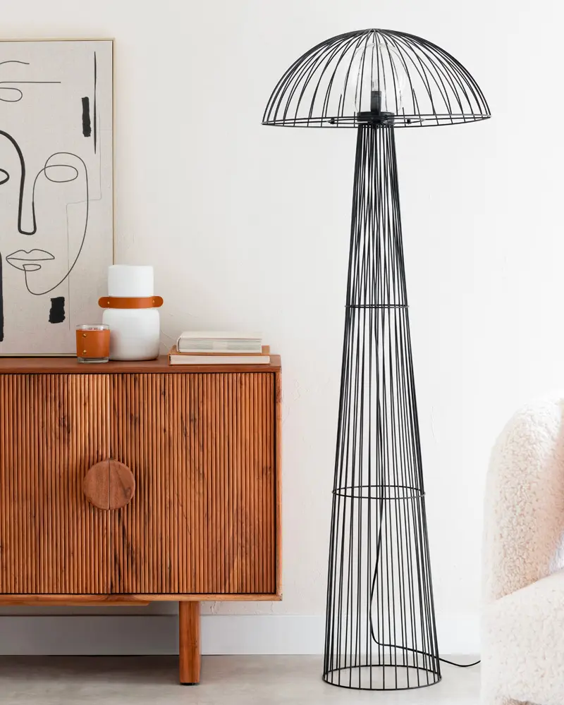 lampadaire champignon metal