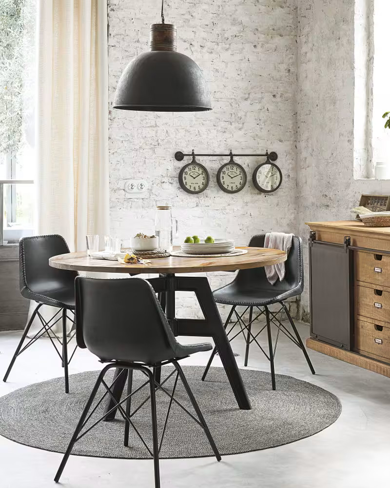 table a manger ronde industrielle