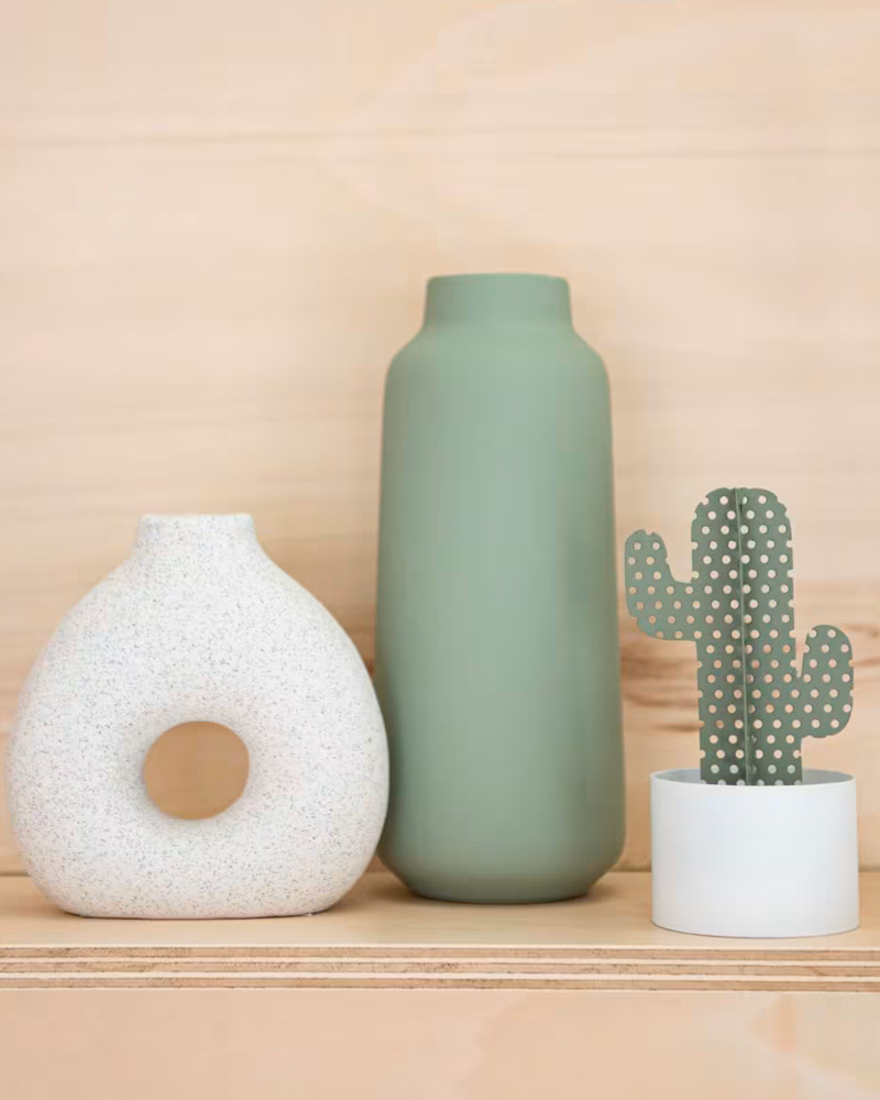 vase gres vert sauge