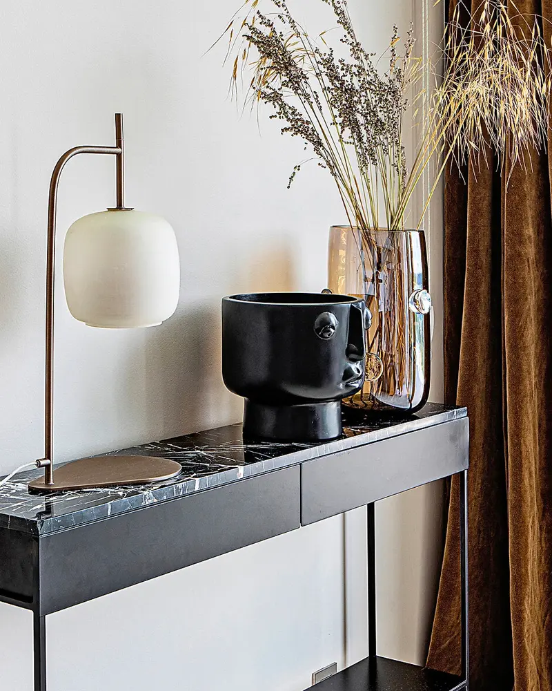 console marbre noir