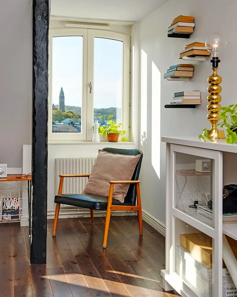 deco appartement vintage scandinave salon