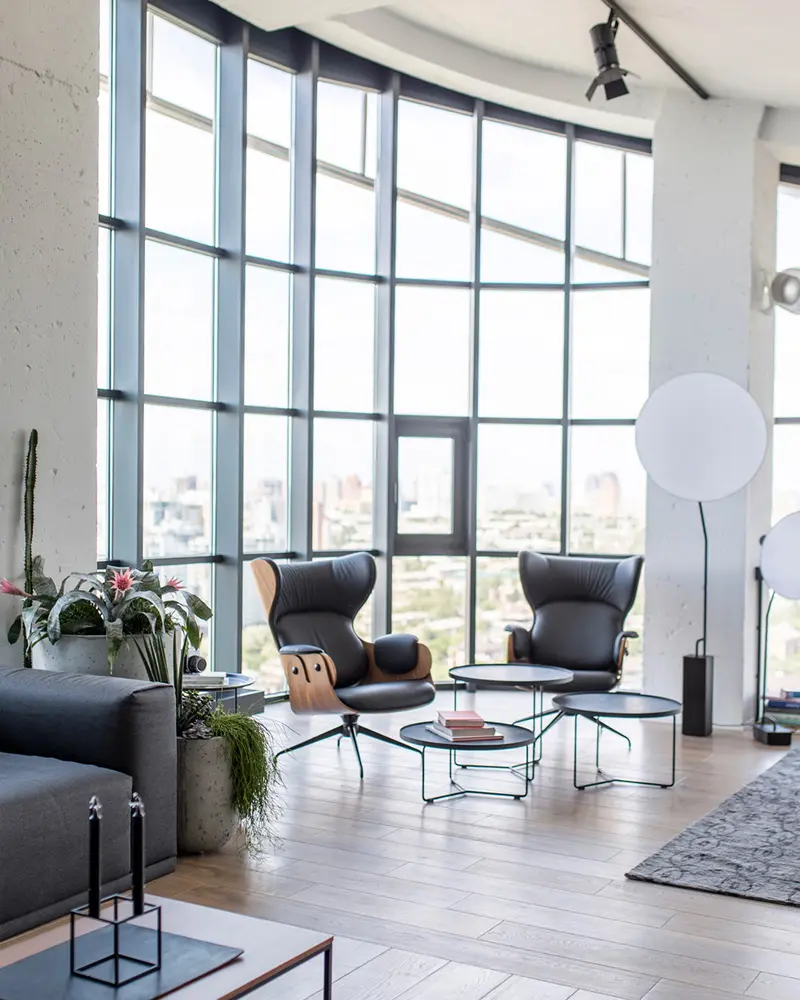 deco loft metal combles salon