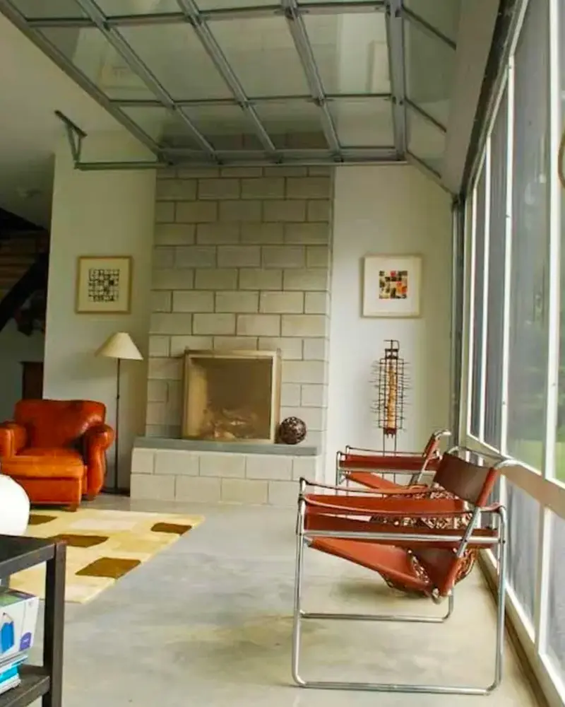 deco maison campagne beton salon