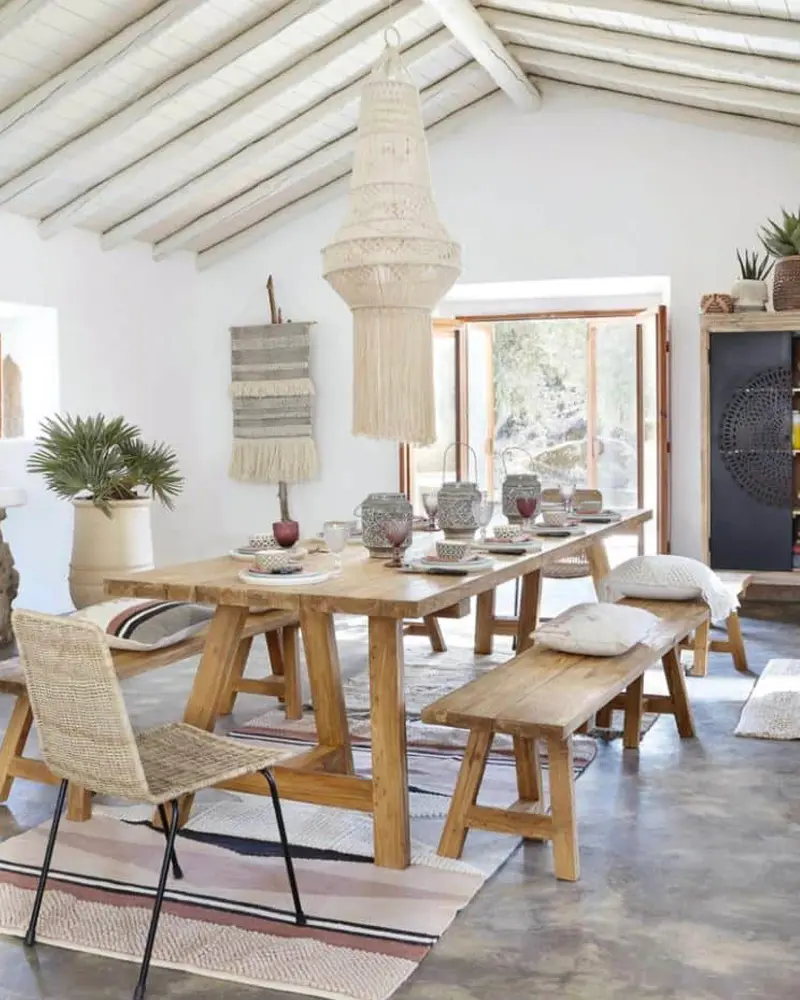 deco salle a manger nature