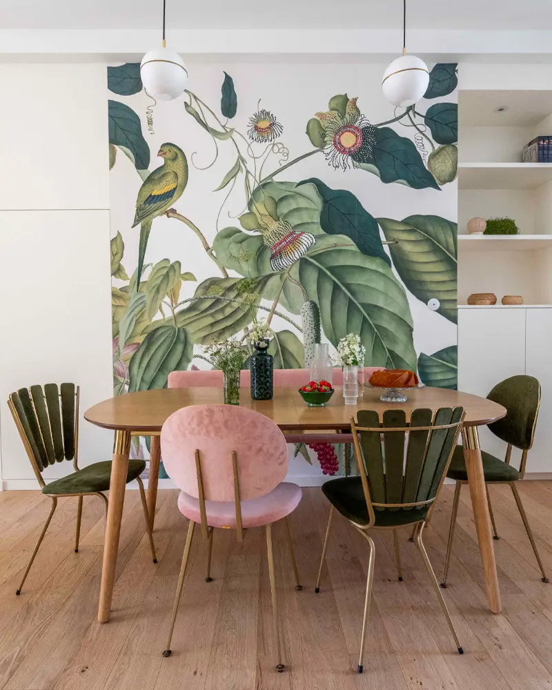 deco salle a manger tropicale
