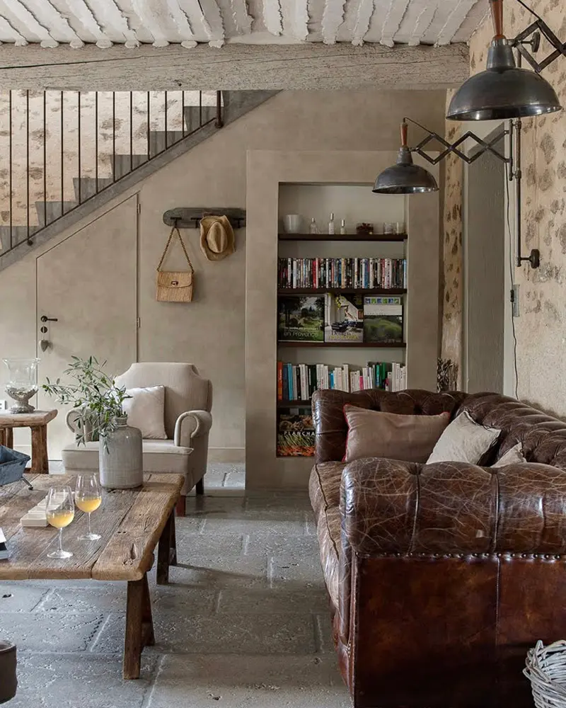 deco salon campagne industriel