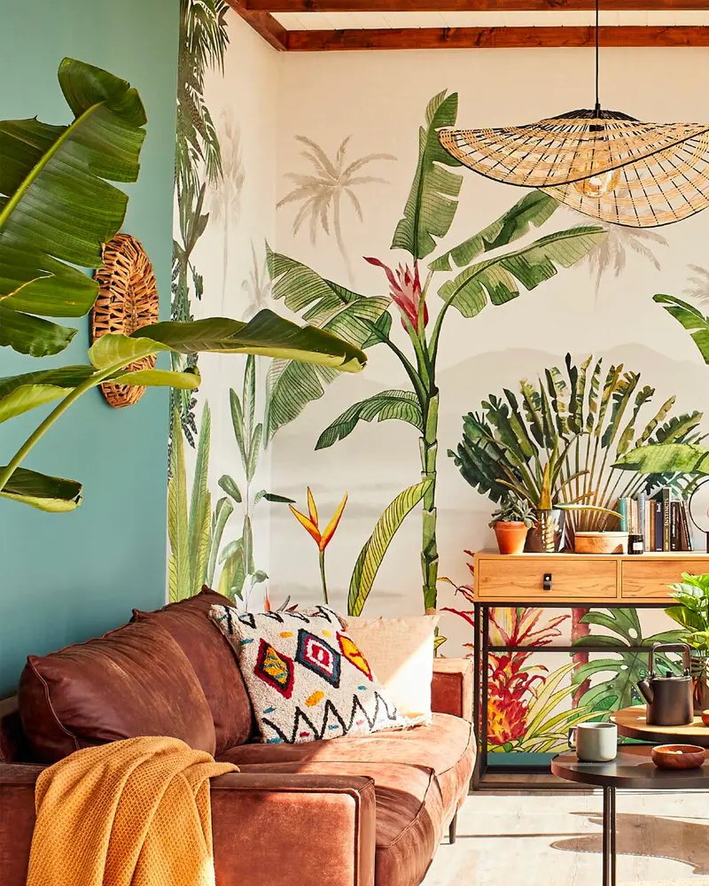 deco salon tropical