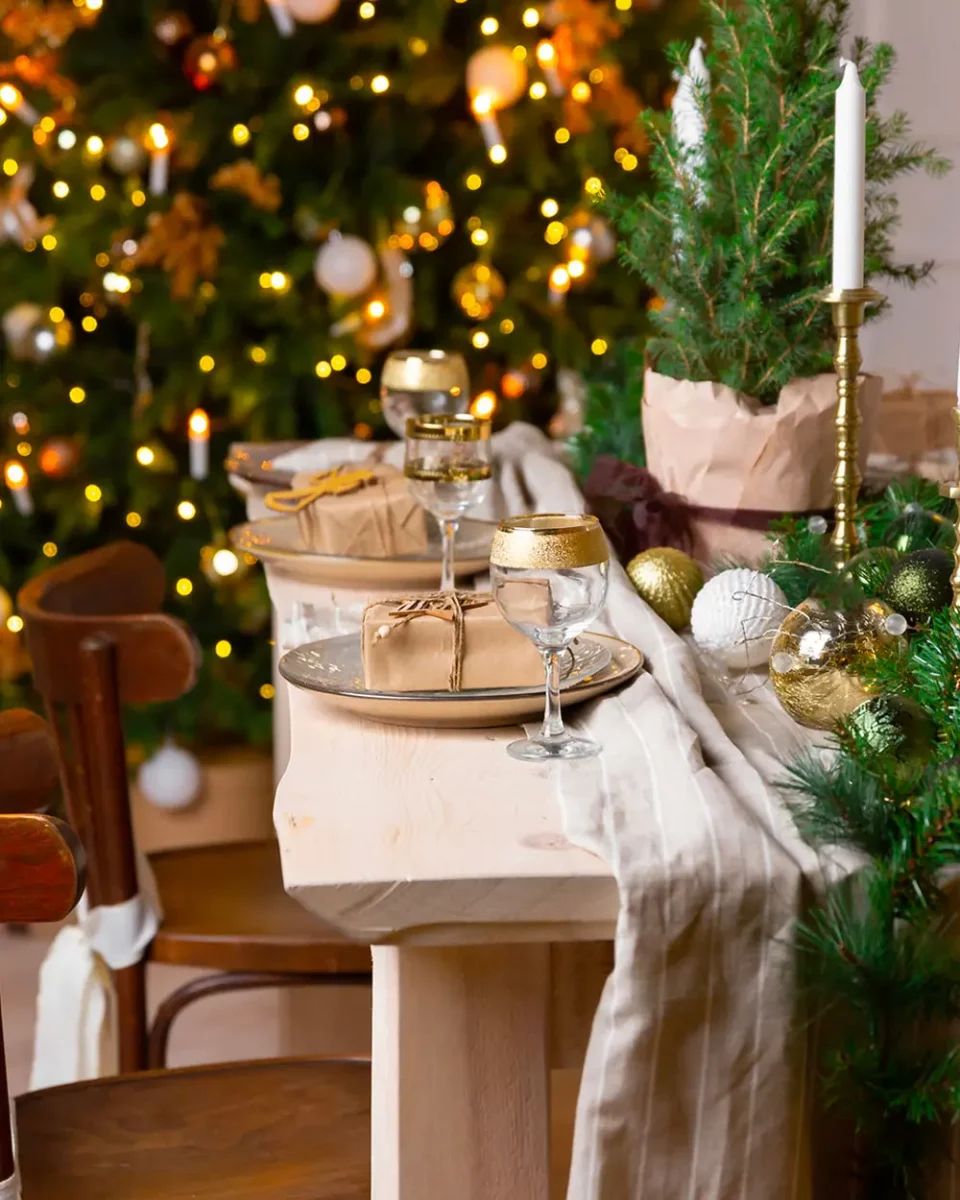 deco table noel vegetale