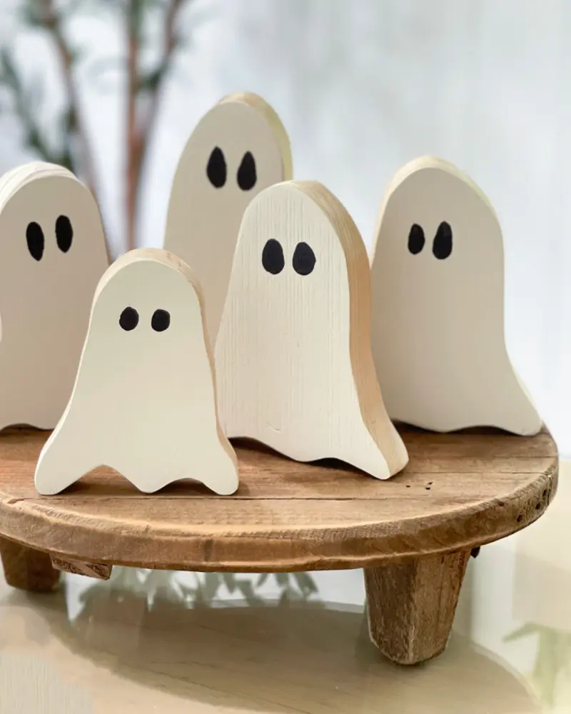 fantôme bois diy deco maison halloween
