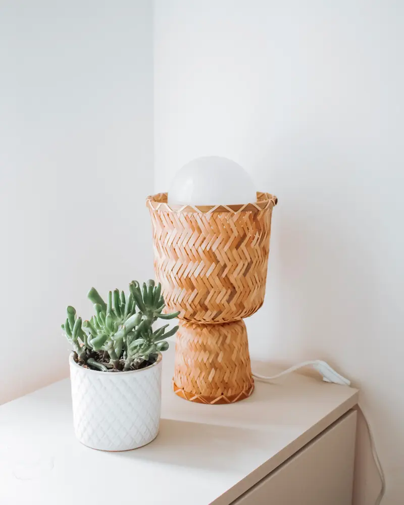 lampe ikea hack panier klynnon