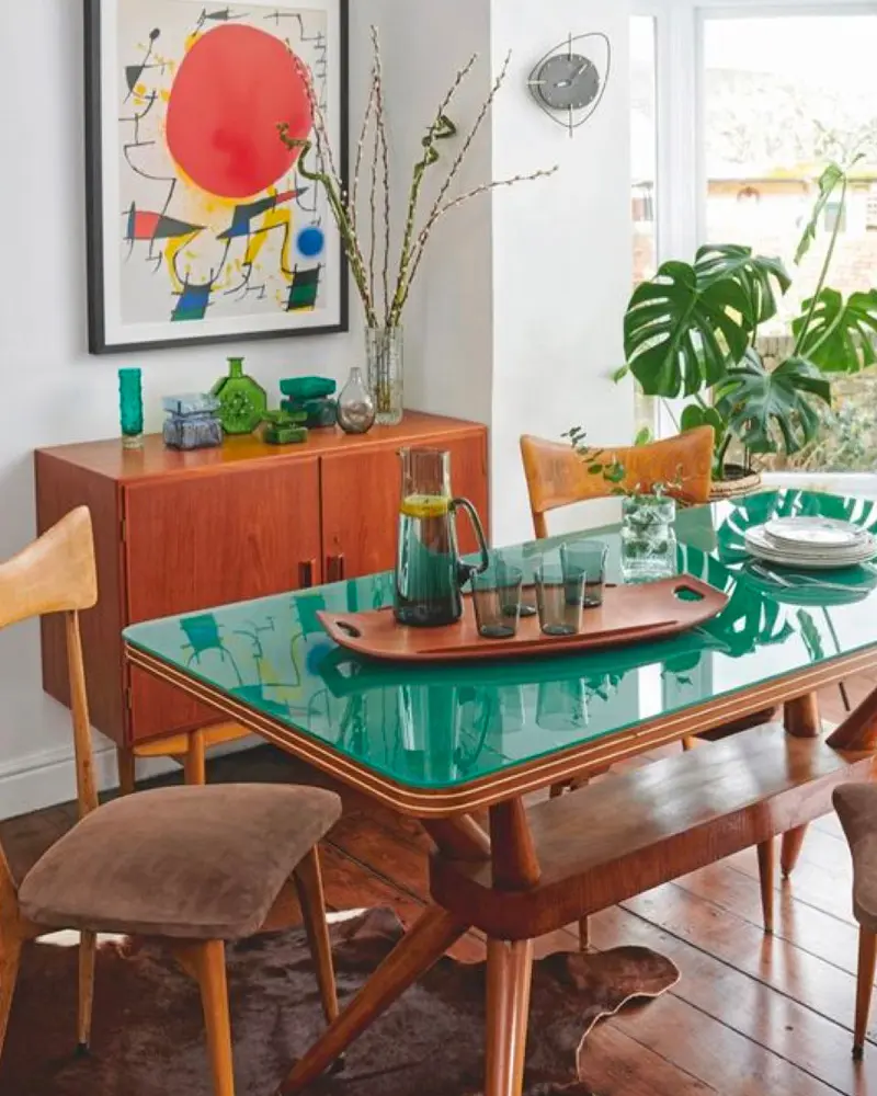 deco salle a manger scandinave vintage
