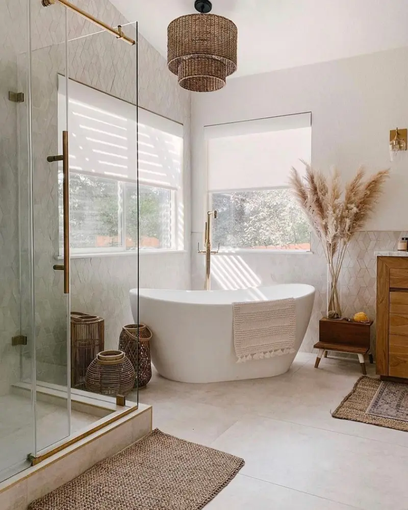 deco salle de bain cosy cocooning boheme