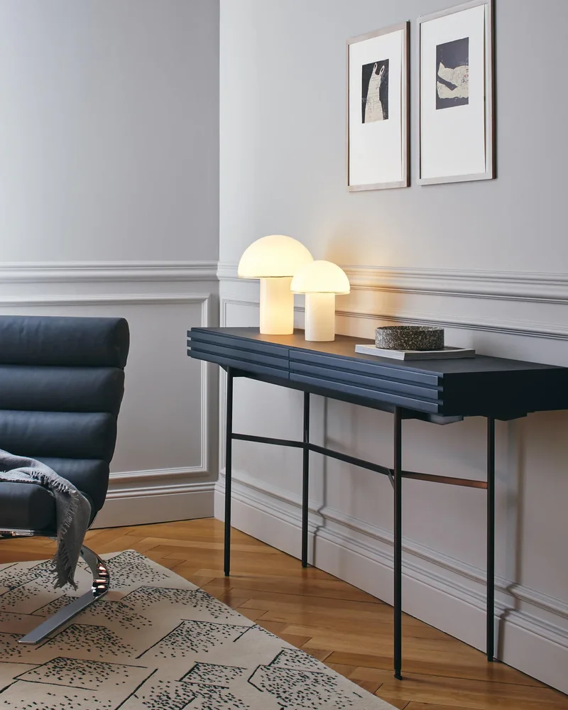 Petite lampe champignon en verre Westwing