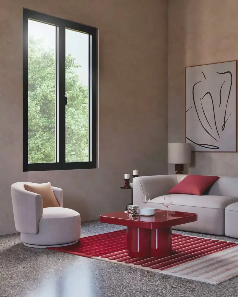 table basse rouge