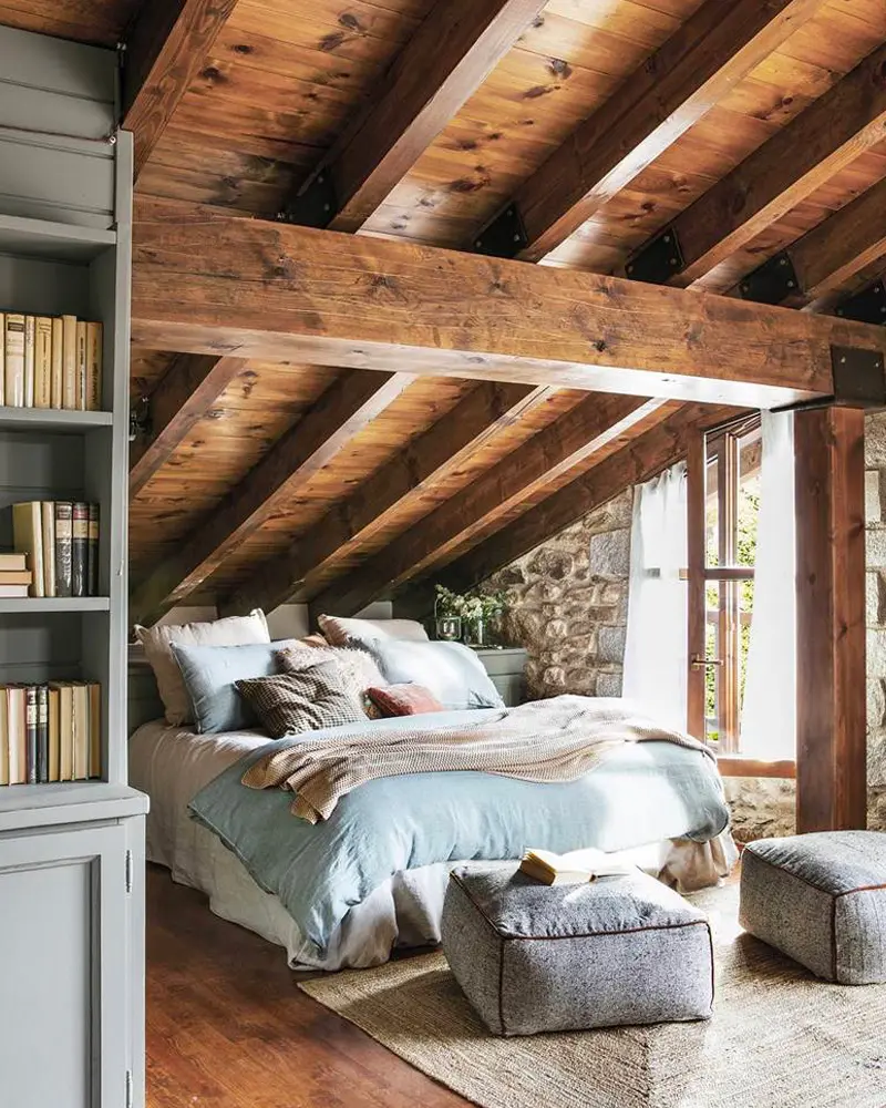 deco chambre campagne sous les toits