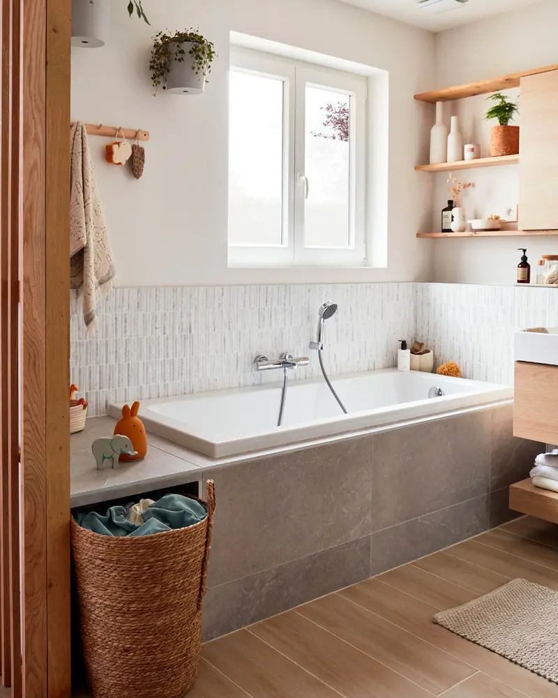 deco salle de bain cosy cocooning moderne