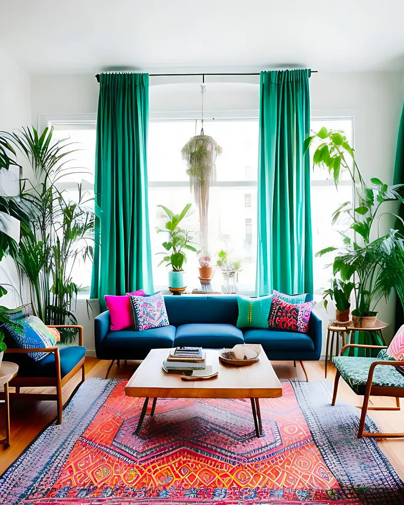 deco salon tropical boheme chic