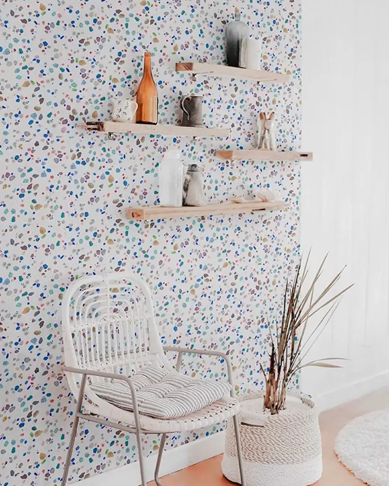 papier peint terrazzo