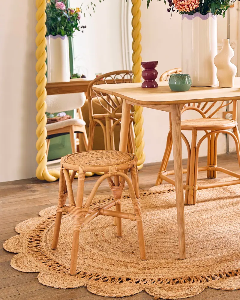 tapis jute ovale