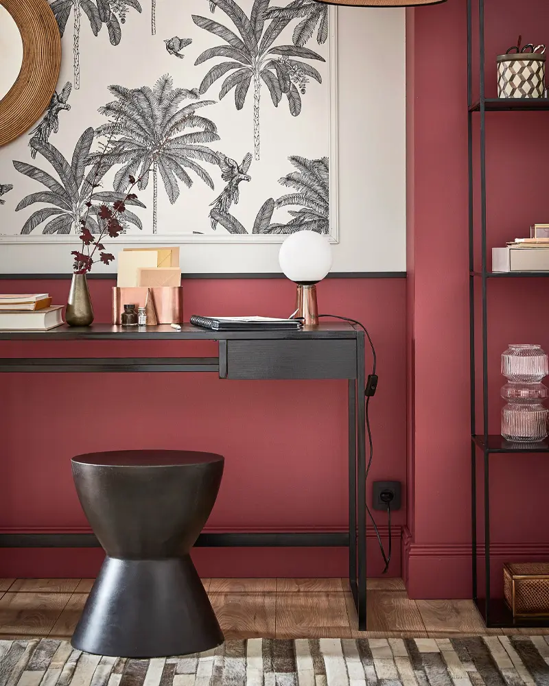 deco bureau tropical chic