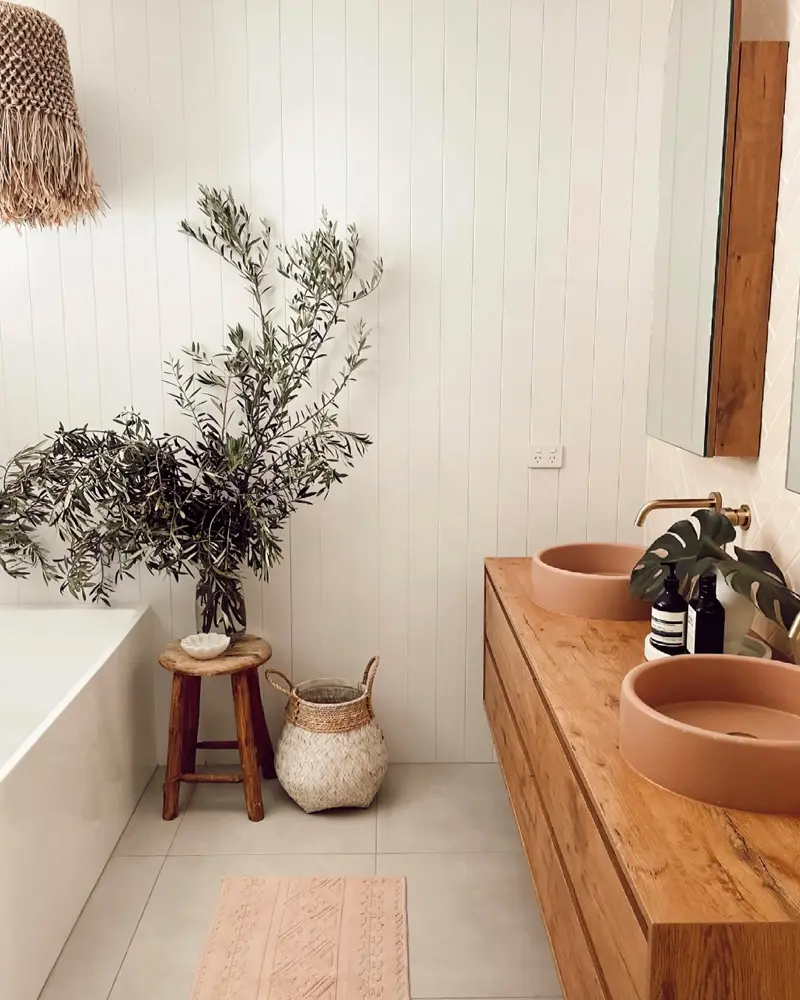 deco salle de bain beton boheme
