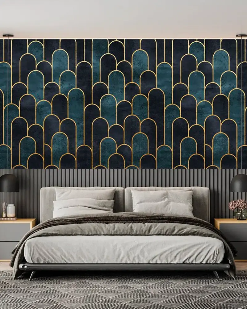 papier peint chic deco chambre